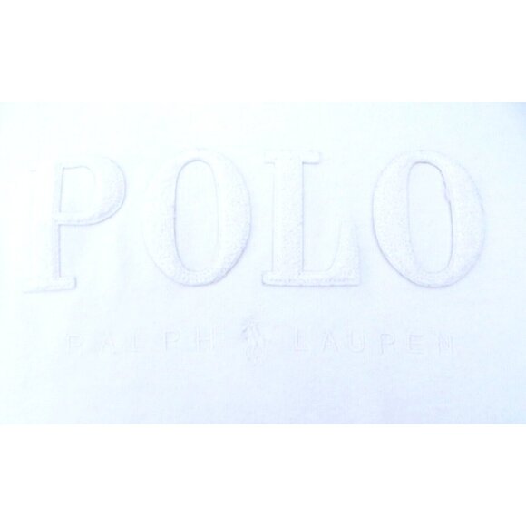 Polo Ralph Lauren Sweatshirt Spellout Logo White SZ XS - Picture 5 of 7